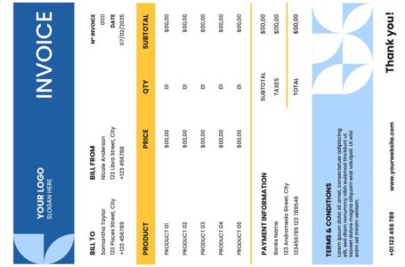 Invoice or Bill Format in Microsoft Excel: Customizable, Professional & Easy to Use