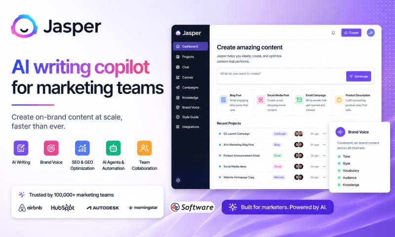Jasper AI – AI Writing and Marketing Platform