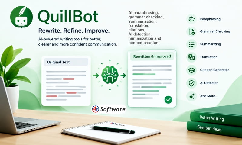 QuillBot – AI Writing, Paraphrasing & Grammar Assistant